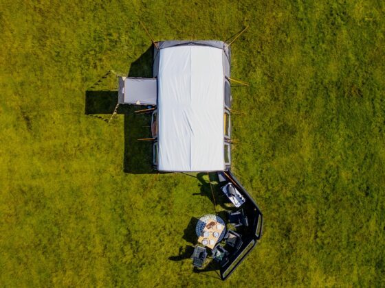 opus t46 air tent from above